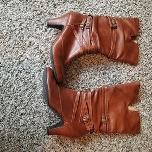 Mahogany Boots with Heels